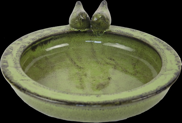 Bebedero para Pajaros Redondo Verde